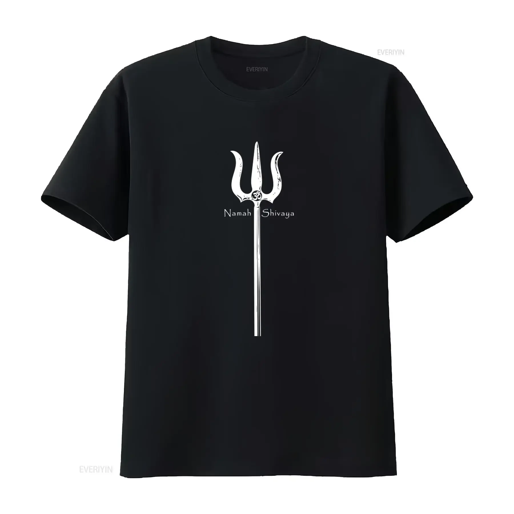 Shiva Trident Om Namah Shivaya Trishul Mantra T shirt Spiritual Design for  vintage Washed Comfortable fashion Casual homme