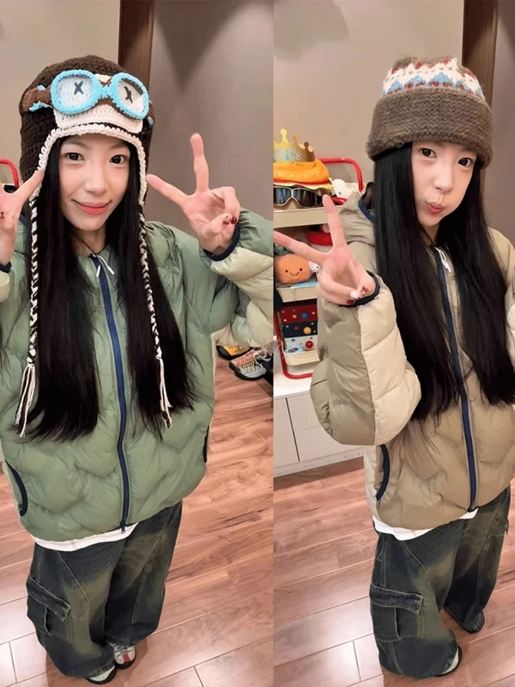 

Outdoor Lightweight Waterproof Cotton Jaet Men's Women's Winter American Cleanfit Tee-Proof Thermal Hooded Trendy