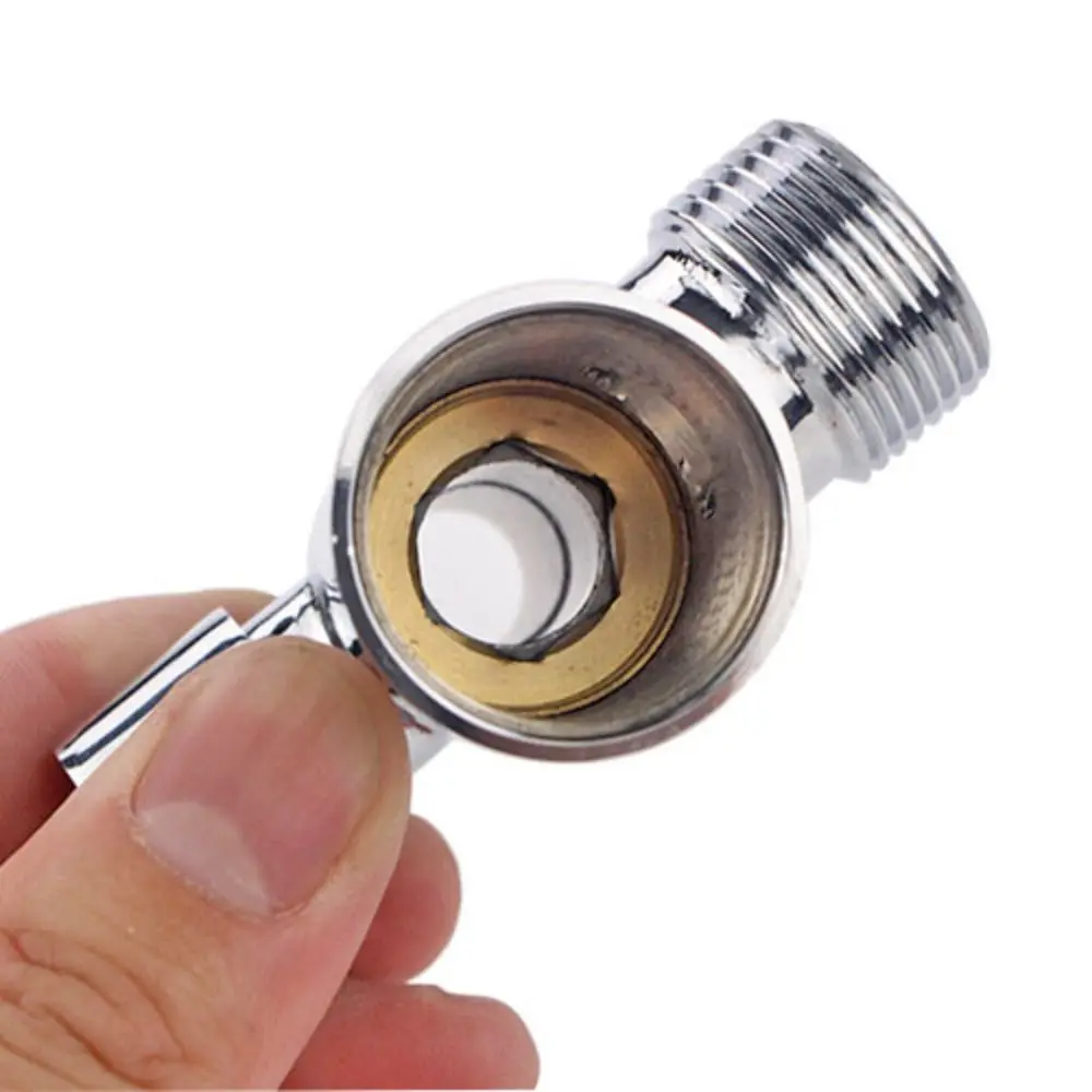 

Stainless Steel Water Diversion Valve Water Saving Anti-corrosion Two Way Angle Valve G1/2 Thread Space Saving