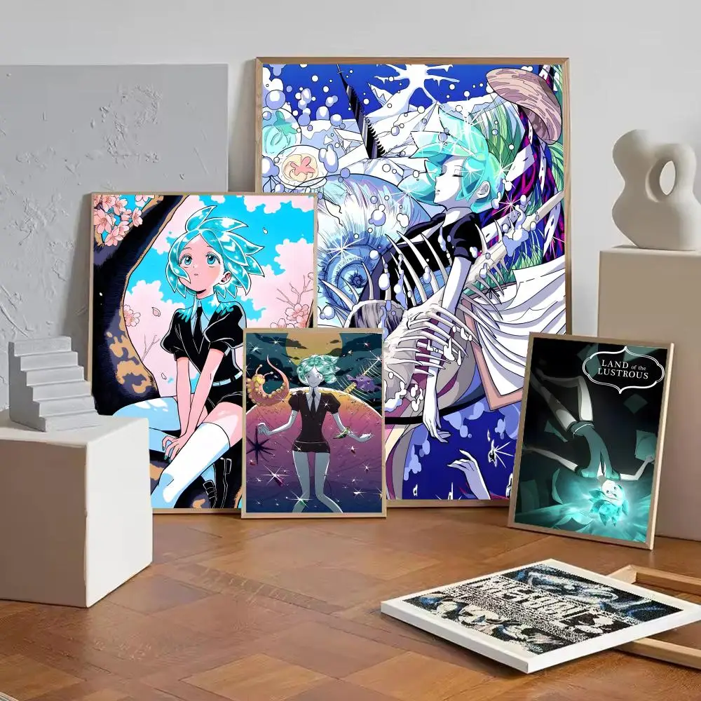 Anime L-Land of the Lustrous Poster HD Self-Adhesive Wall Decor Home Office Dorm Bedroom & More Ideal Gift Choice