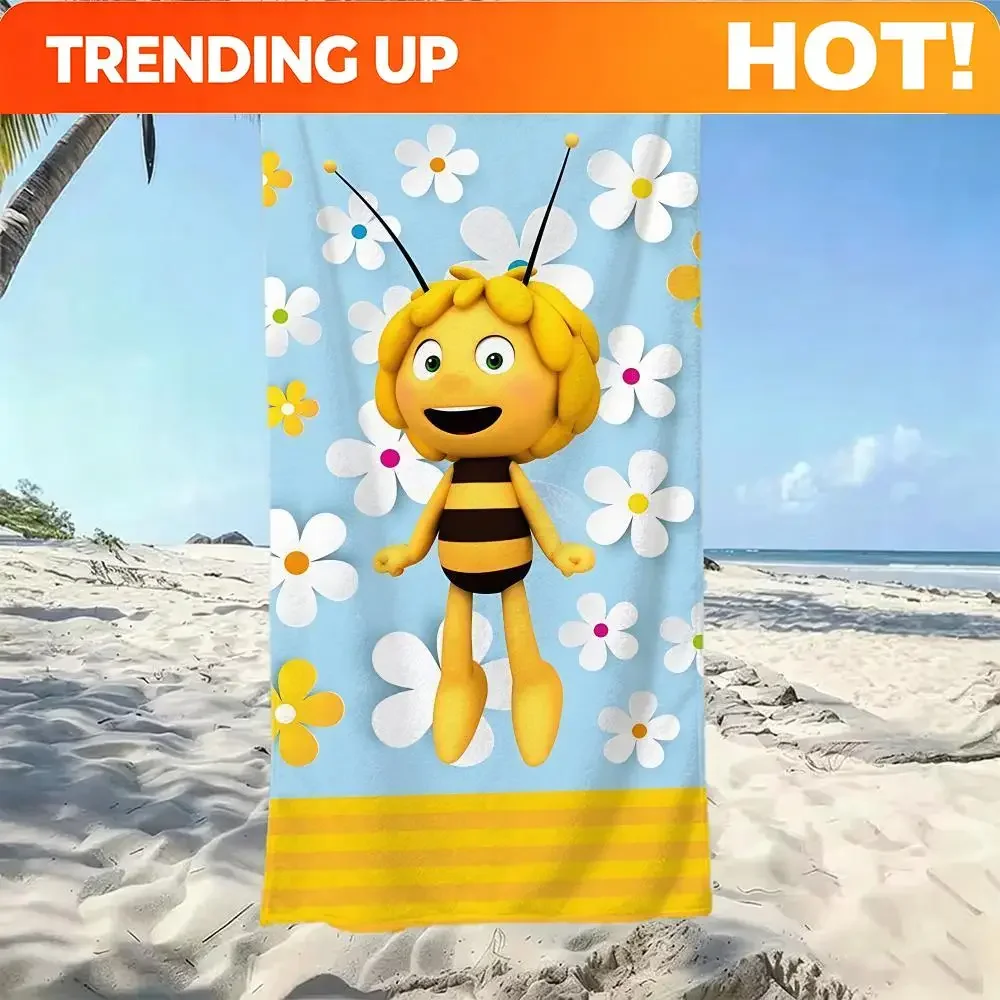 Custom Cute M-Maya The BeeS Towel Five-Star Hotel Quality Eco-Friendly Ultra Soft Thick Towels & Beach Towels