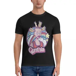 Funny Cynthia Doll T-Shirts for Men Crewneck Cotton T Shirts Rugrat Short Sleeve Tee Shirt 4XL 5XL Clothing