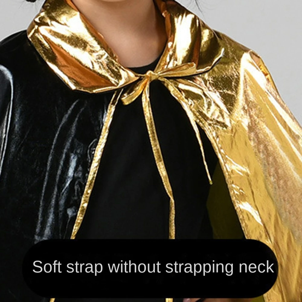 Tovenaarshoed Kinderen Halloween Mantel Hoed Set Punthoed Vijfsterren Heksenhoeden Cape Set Verkleden Feestgewaad