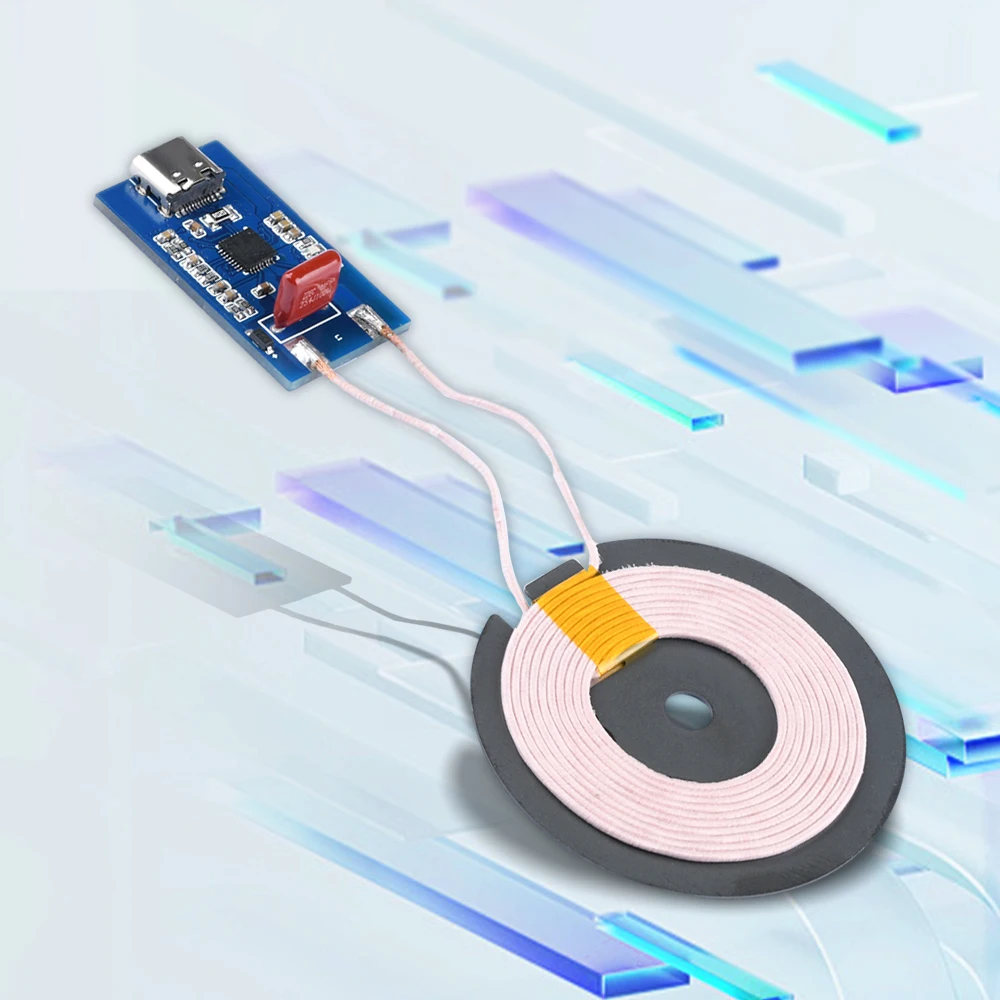 5W 10W 15W IP6826 Wireless Charger Module High Power Universal Quick Charge PCBA DIY Power Supply Charging Type-C Interface