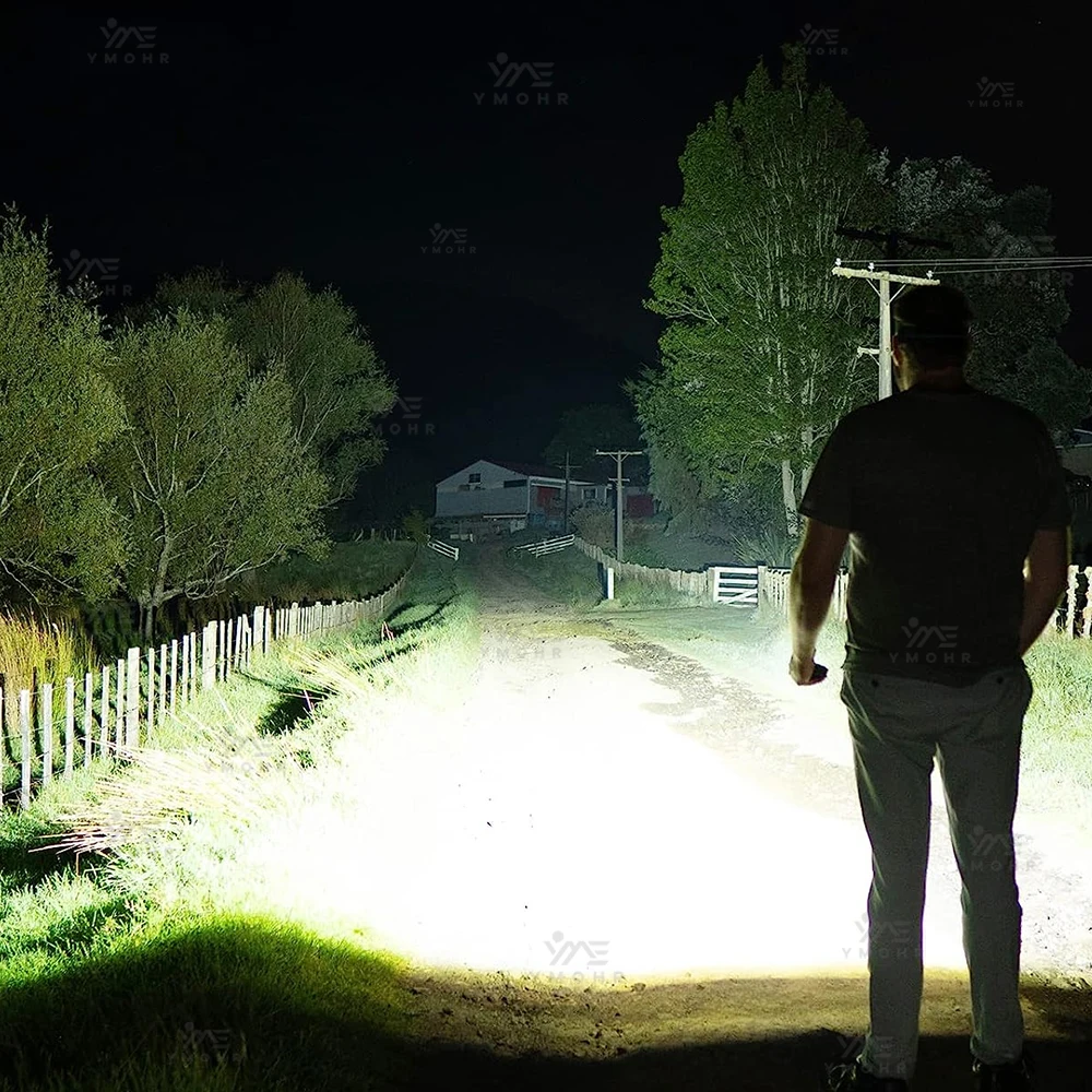 Linterna de buceo profesional, linterna subacuática XHP70, linterna LED recargable IPX8, linterna táctica impermeable para buceo