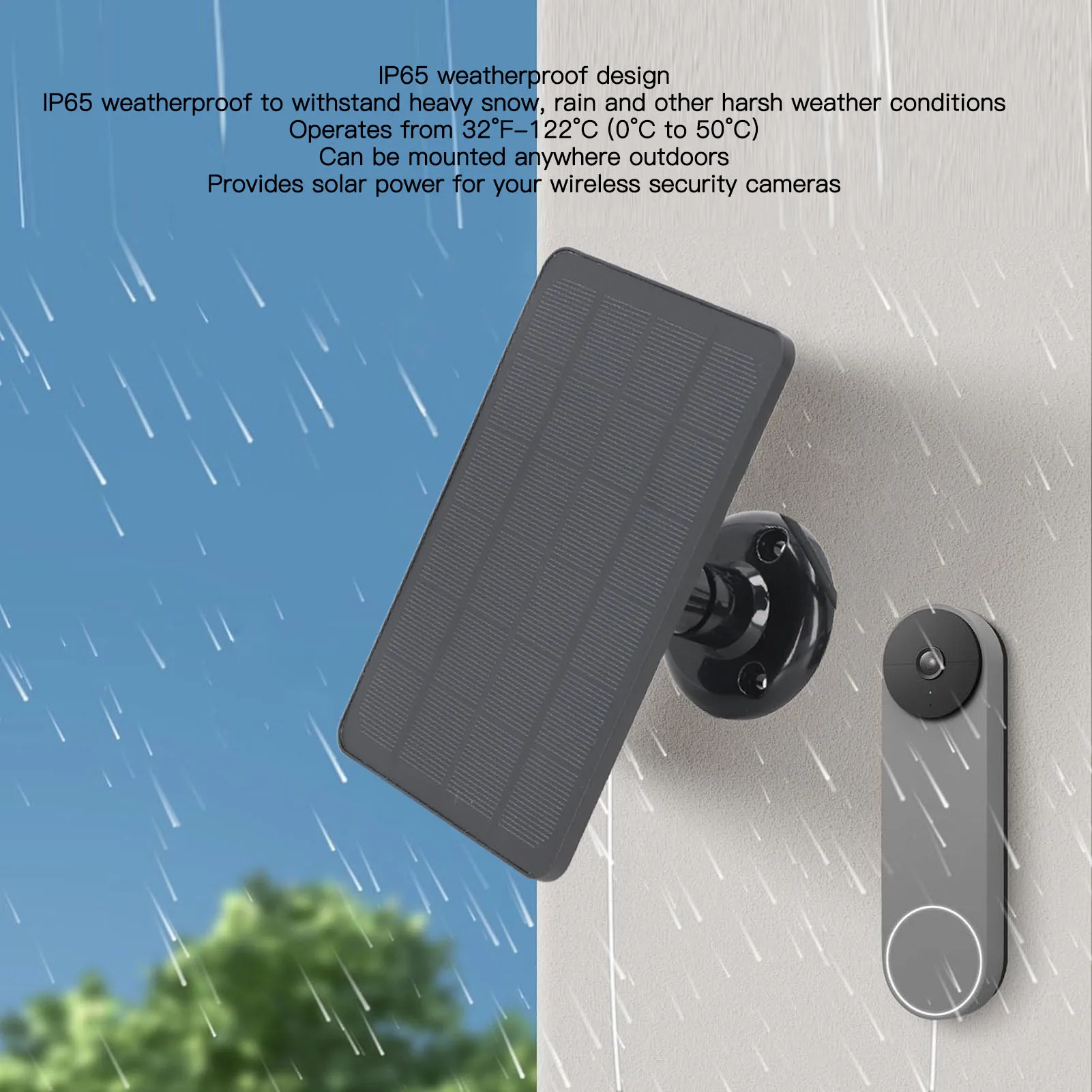 

10W Solar Panel Charger Professional High Efficiency IP65 Waterproof Monocrystalline Silicon Portable Solar Powered Charger Kit