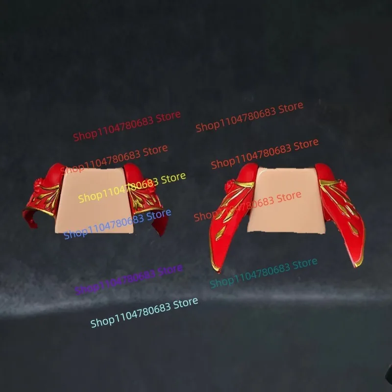 MOC اللبنات الكمال أنيمي لعبة نموذج لجسم صغير الأحمر درع الملابس والاكسسوارات تحصيل عرض لعبة هدية