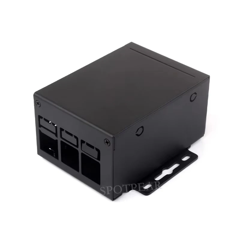 Raspberry Pi 5 Industrial Grade Metal Case D Support Install Cooler PCle/PoE HAT Protective Metal Shell for RPi Pi 5