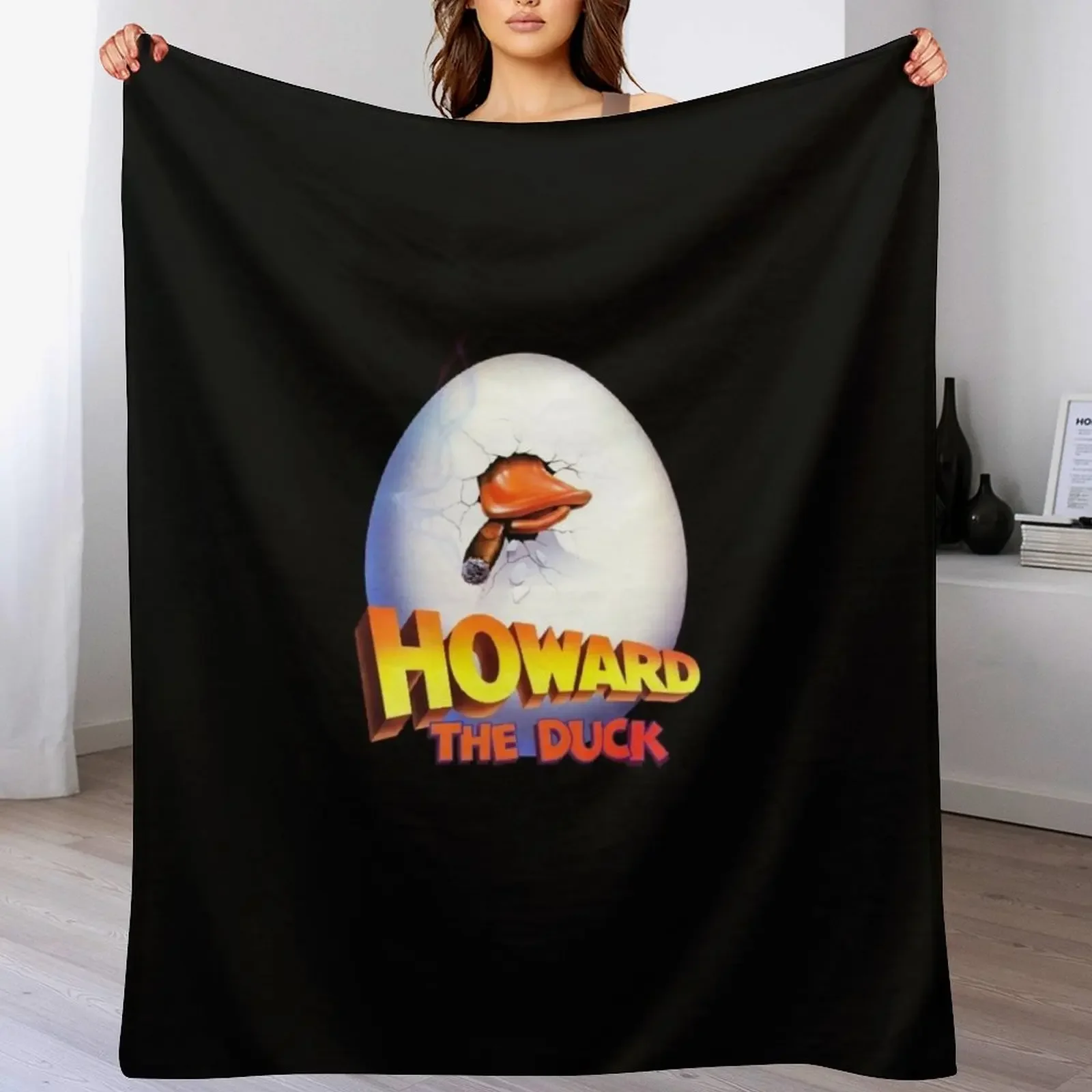 

68 Howard The Duck Throw Blanket Loose Hair for sofa Flannel Blankets