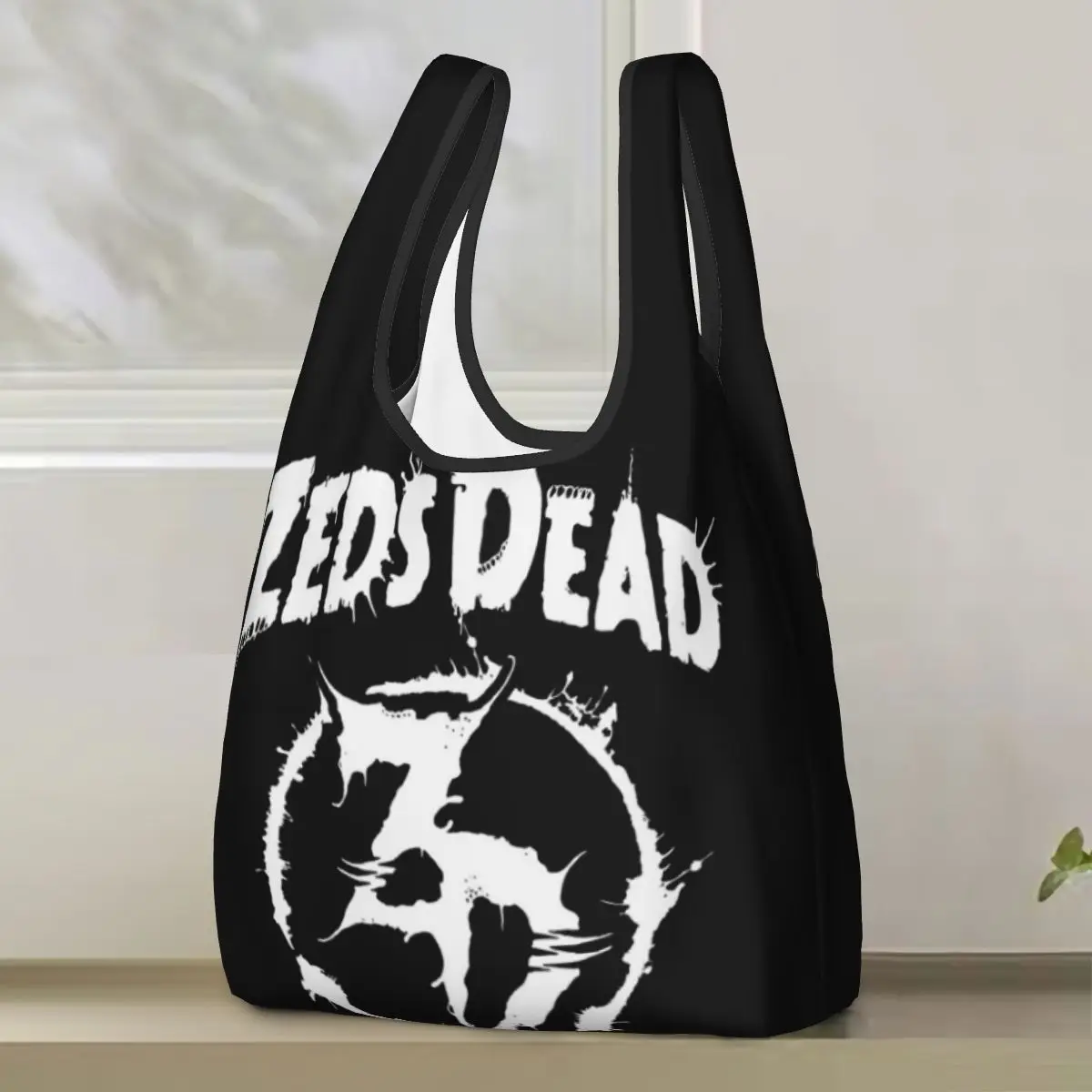 

Zeds Dead 1 Shopping Bag Portable Tote Bags Reusable Shoulder Shopper Bag Groceries Handbag