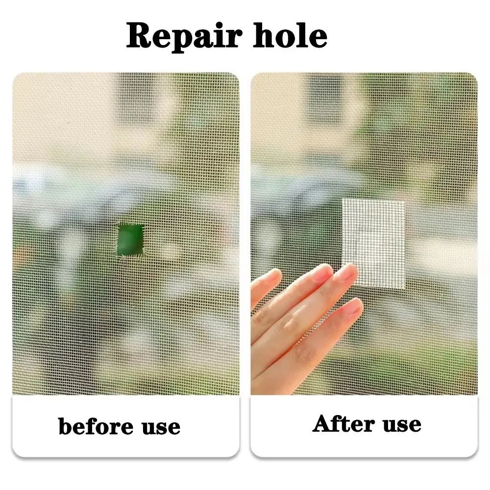Waterproof Self-Adhesive Window Screen Repair Tape Insect Screen Patch with Strong Adhesion for Fixing Damaged Window Screens image 3