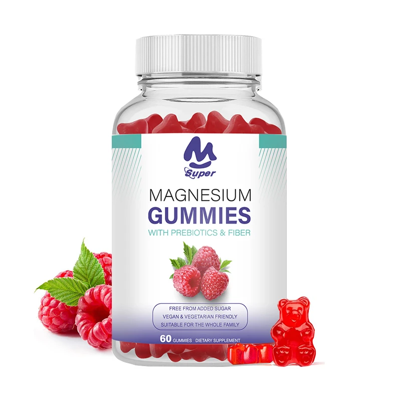 Magnesium Glycinate Gummies Magnesium Potassium Supplement with Magnesium Malate, Vitamin D, B6, Support & Sleep for Adults