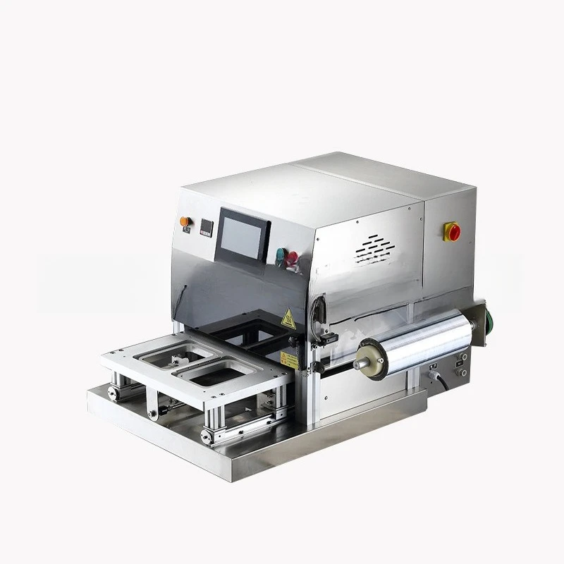 

Lunch box packaging machine, sealing machine, automatic fresh-keeping fast food box, take-out, lo-mei, modified atmosphere