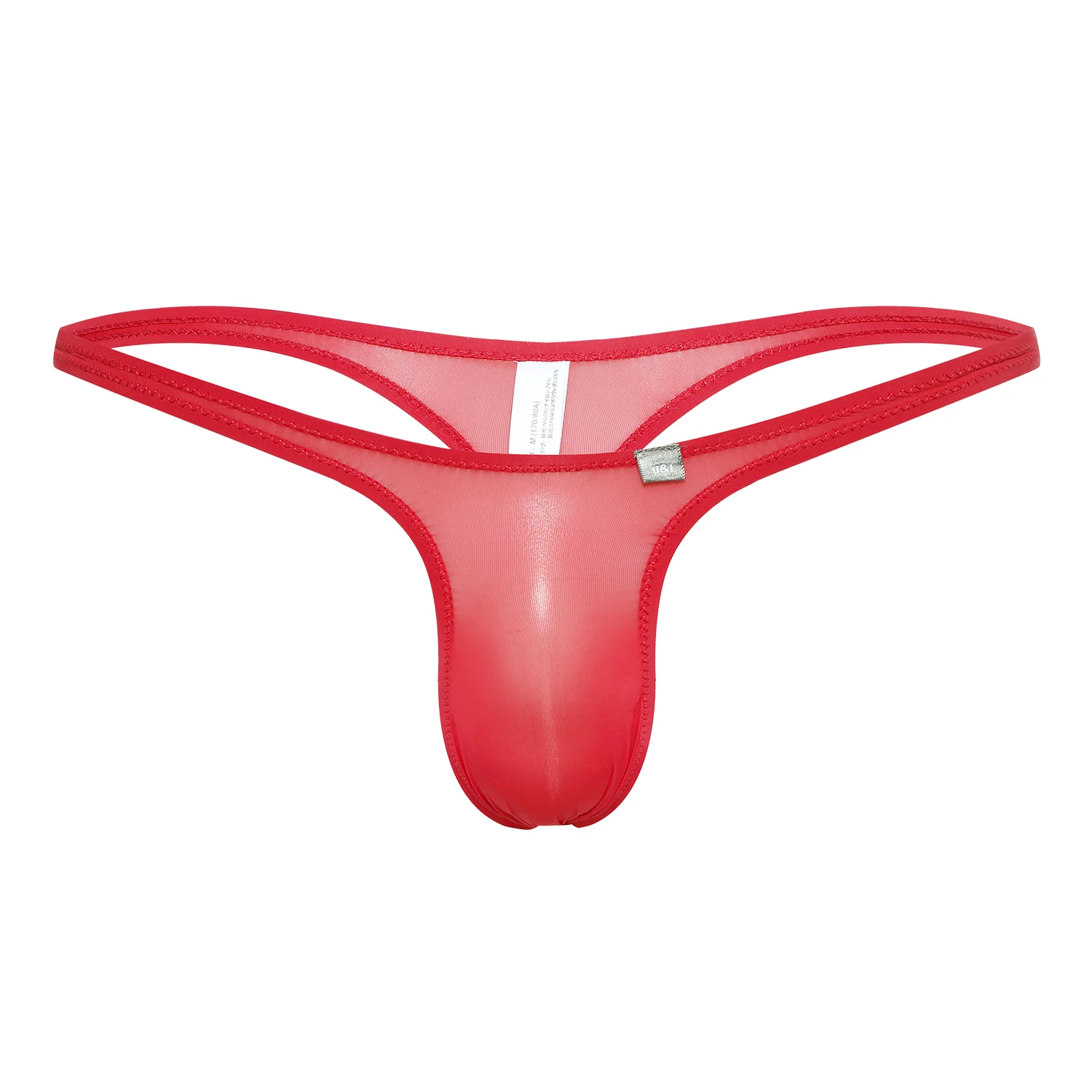 

U＆I Men's Sexy Thong Underwear Ultra-Thin Micro-Transparent One-Piece Upward No Pouch Innerwear