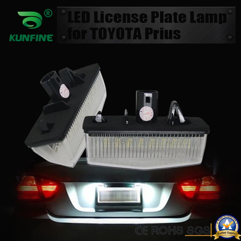 2PCs Car LED Number License Plate Light LED License Lamp For Toyota MATRIX AZE14 PRIUS ZVW30 VENZA PRIUS V OEM No. 81270-53011