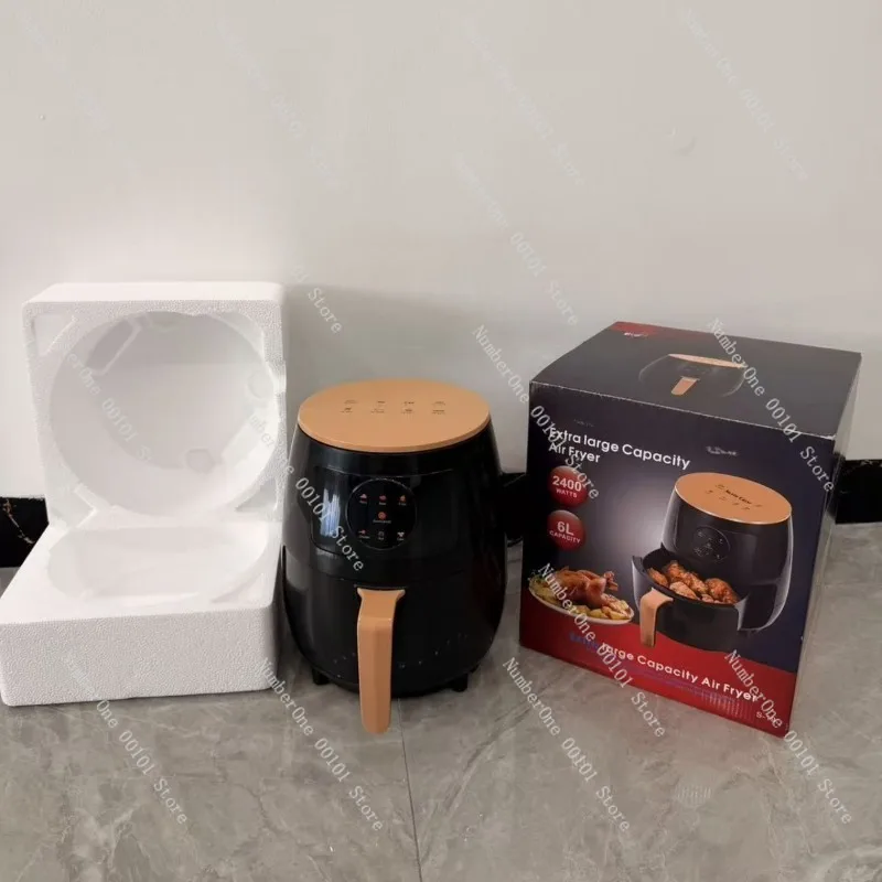 6L Air Fryer Large Capacity Oil Free Fryer Multifunction Digital Display Electric Fryer Household Kitchen Appliance view 4