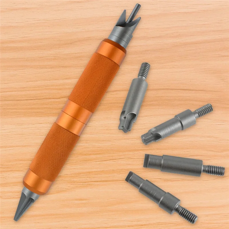 

A88E-Chamfer Deburring Hand Tools Steel Case Prep Multitool For Removing Crimps Crimp Removal