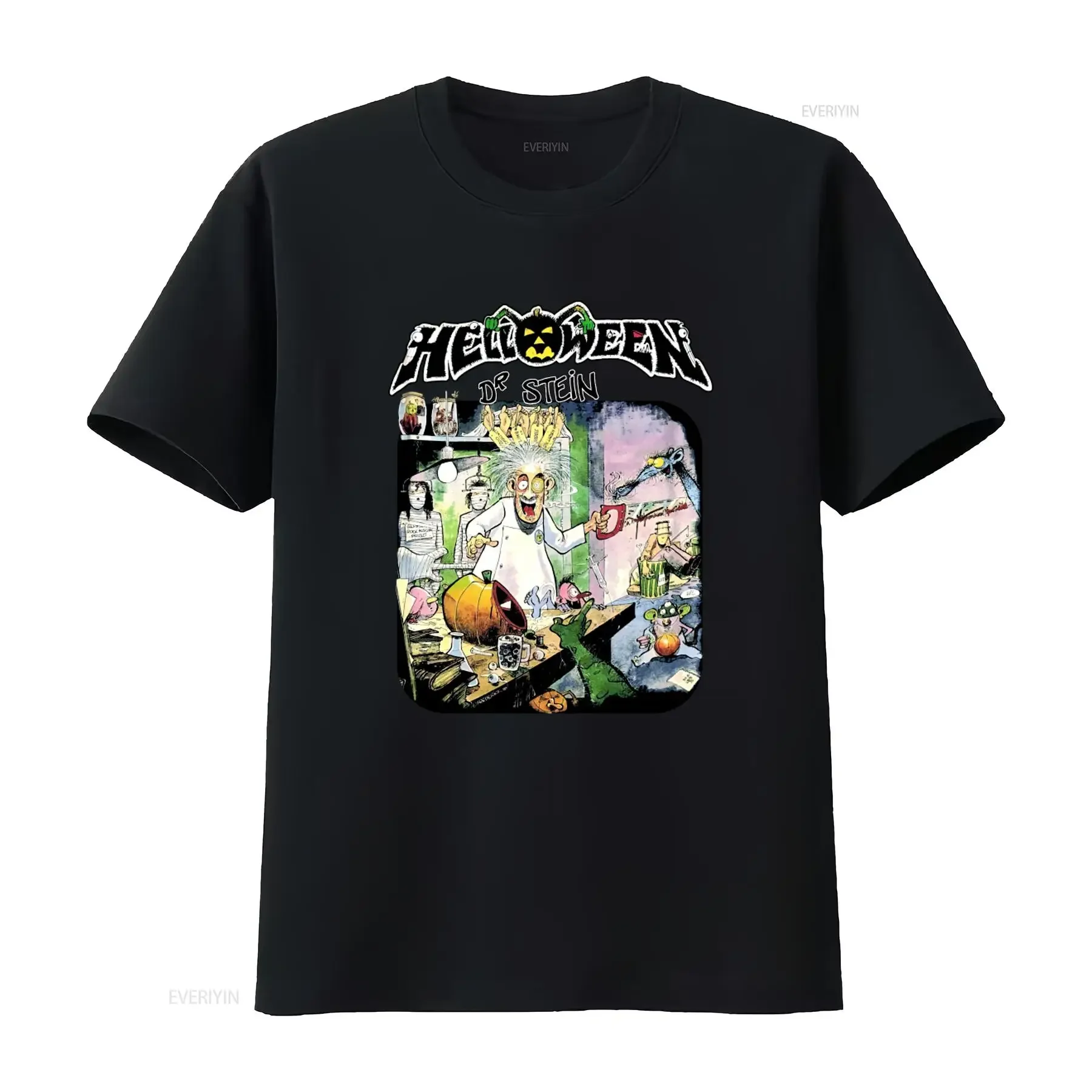 Helloween Dr Stein Halloween Horror Themed T Shirt New Official vintage Washed Comfortable Stylish Breathable Stretched