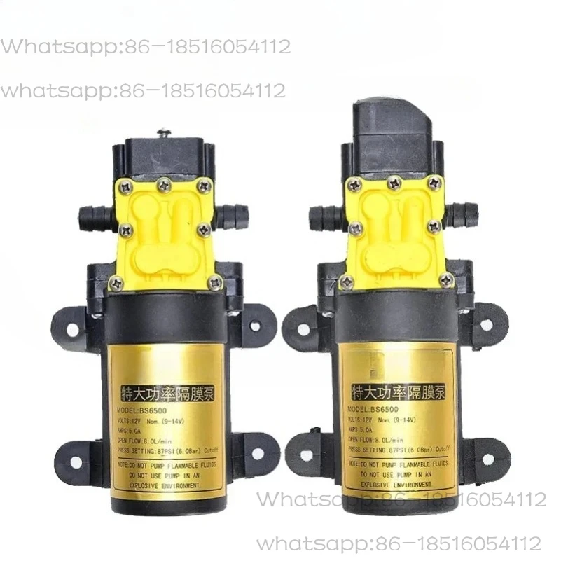 

12V Agricultural Electric Spray Water Pump Small High-pressure Spraying Self-priming Diaphragm Pesticide Water