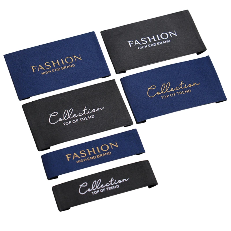 Custom Sewing Woven Label Cloth Labels With Logo Garment Labels Separate Cut or folded Woven Tag 1000pcs lot