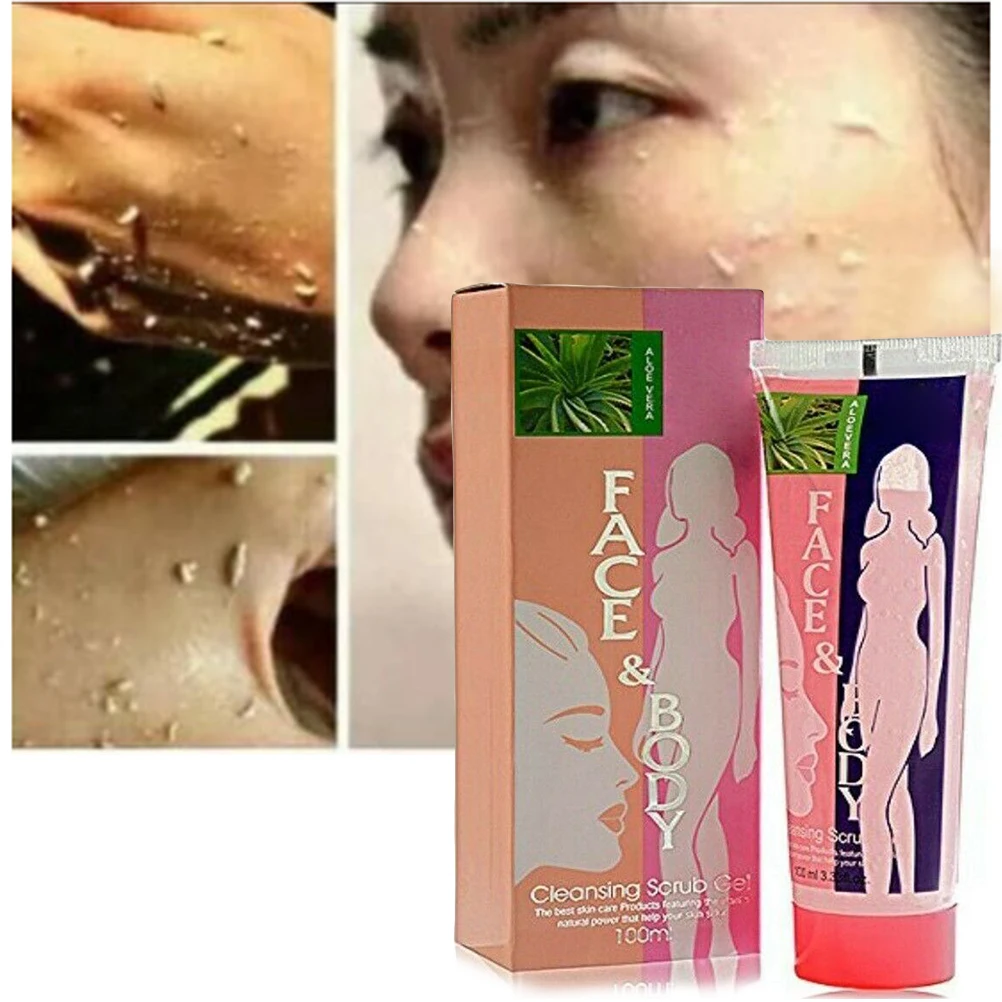 100ml Face And Body Cleansing Scrub Gel Deep Cleaning Exfoliating Body Scrub Smooth Moisturizing Skin Care Cleaner