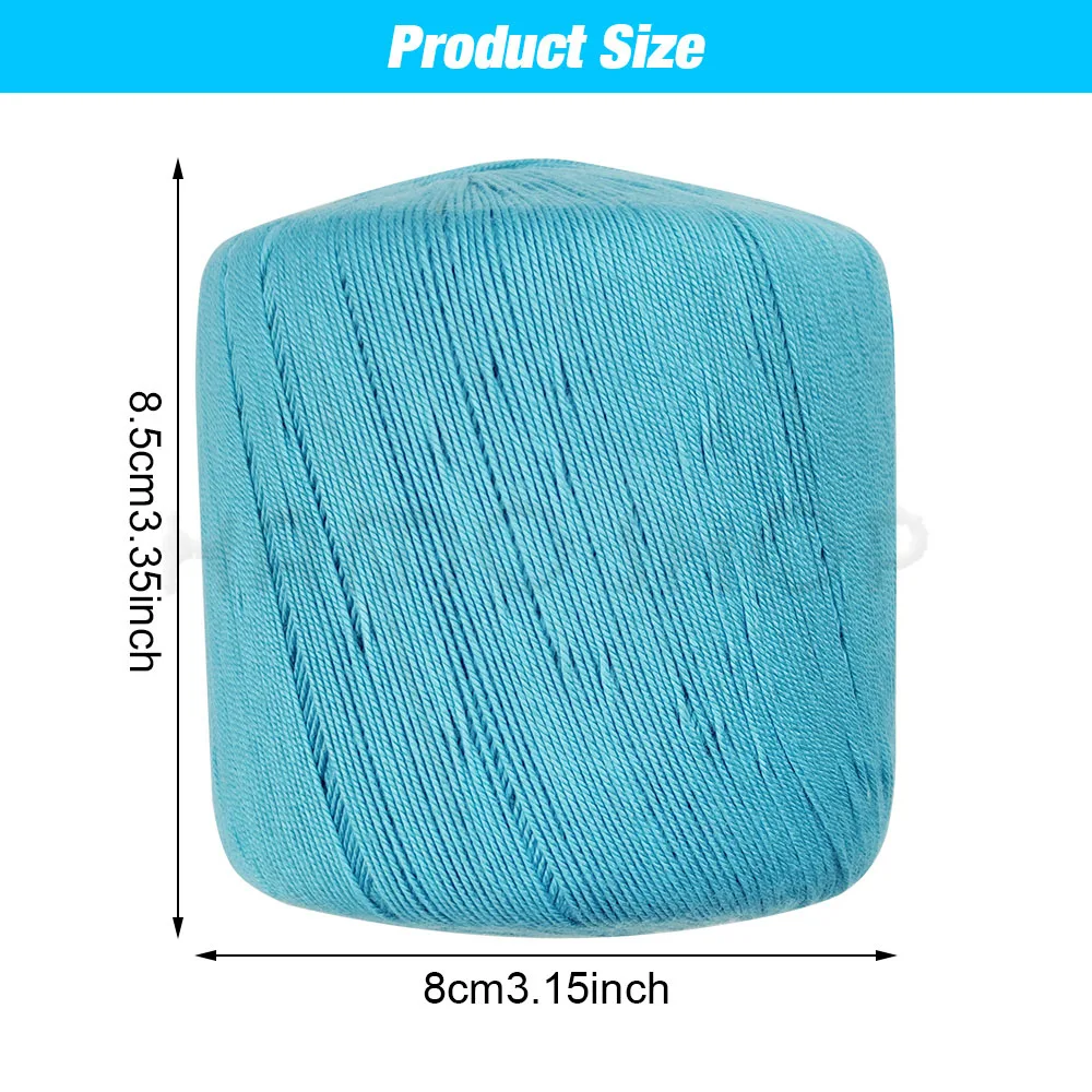 50g Lace Yarn Soft Crocheting Knitting Thread For Handmade Craft DIY Supplies Sweater Handbag Scarves Shawls Hats Making view 2