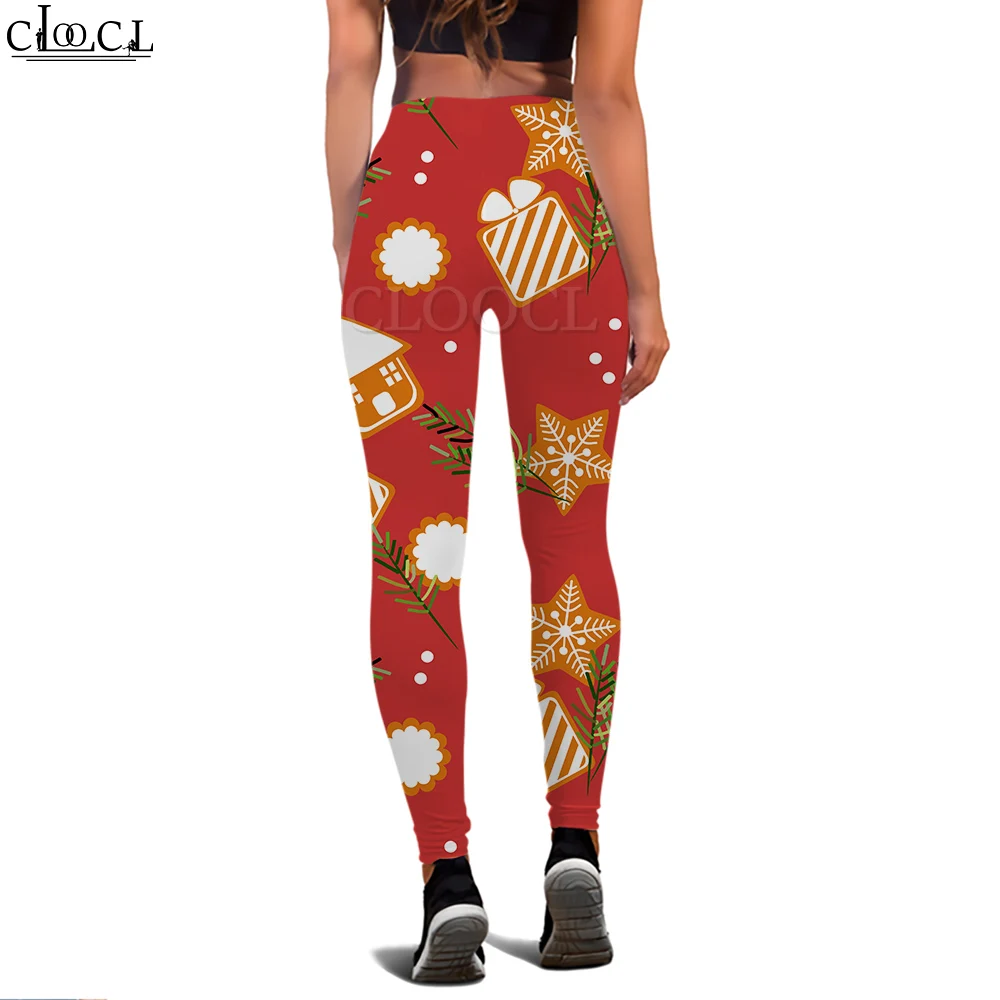 CLOOCL Mode Frauen Legging Weihnachten Geschenk Muster 3D Gedruckt Hosen für Weibliche Workout Push-Up Jogging Gym Sport Leggings