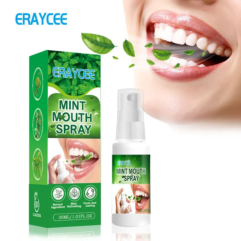 Mint Breath Freshener Spray Halitosis Freshener Mouth Odor Spray Refreshing Care