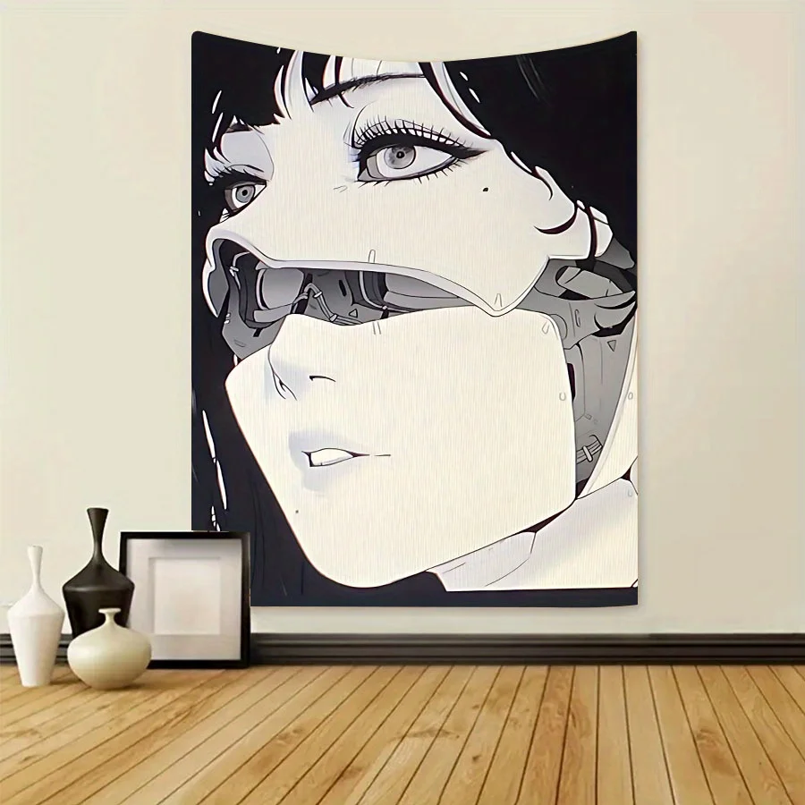 VIKAMA japanischer Stil, geisterhaftes Anime-Mädchen, Wandbehang, Schlafzimmer, Schlafsaal, dekorative Wandbehang, Wanddekoration, Heimdekoration