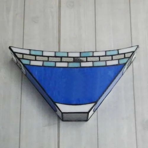 Retro Pastorale Stained Glass Tiffany Hotel Restaurant Cafe Gang Gangpad Slaapkamer Bed Led Wandlampen