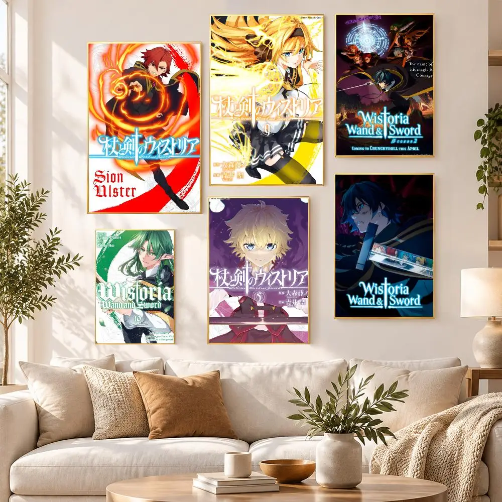 Anime Magic Wistoria Wand Sword Poster HD Waterproof PP Self Adhesive Aesthetic Bedroom Dorm Gaming Room Home Decor Gift
