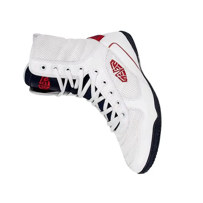 

New Breathable Boxing Shoes Men Women, Lightweight High Top Non-Slip Training Sneakers For Martial Arts And Punching