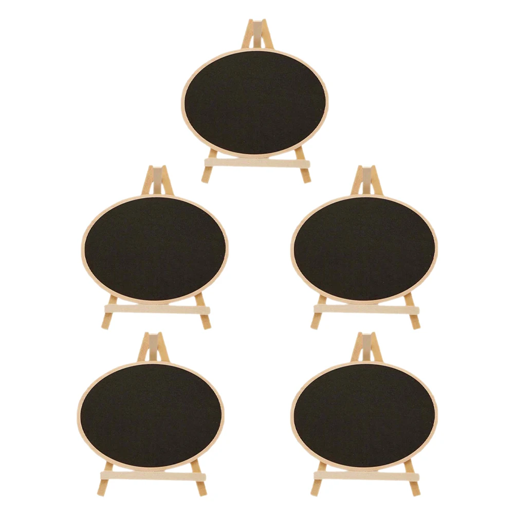 

5 Pcs Vertical Writing Board Mini Chalk Signs Blackboard Chalkboards Desk Small