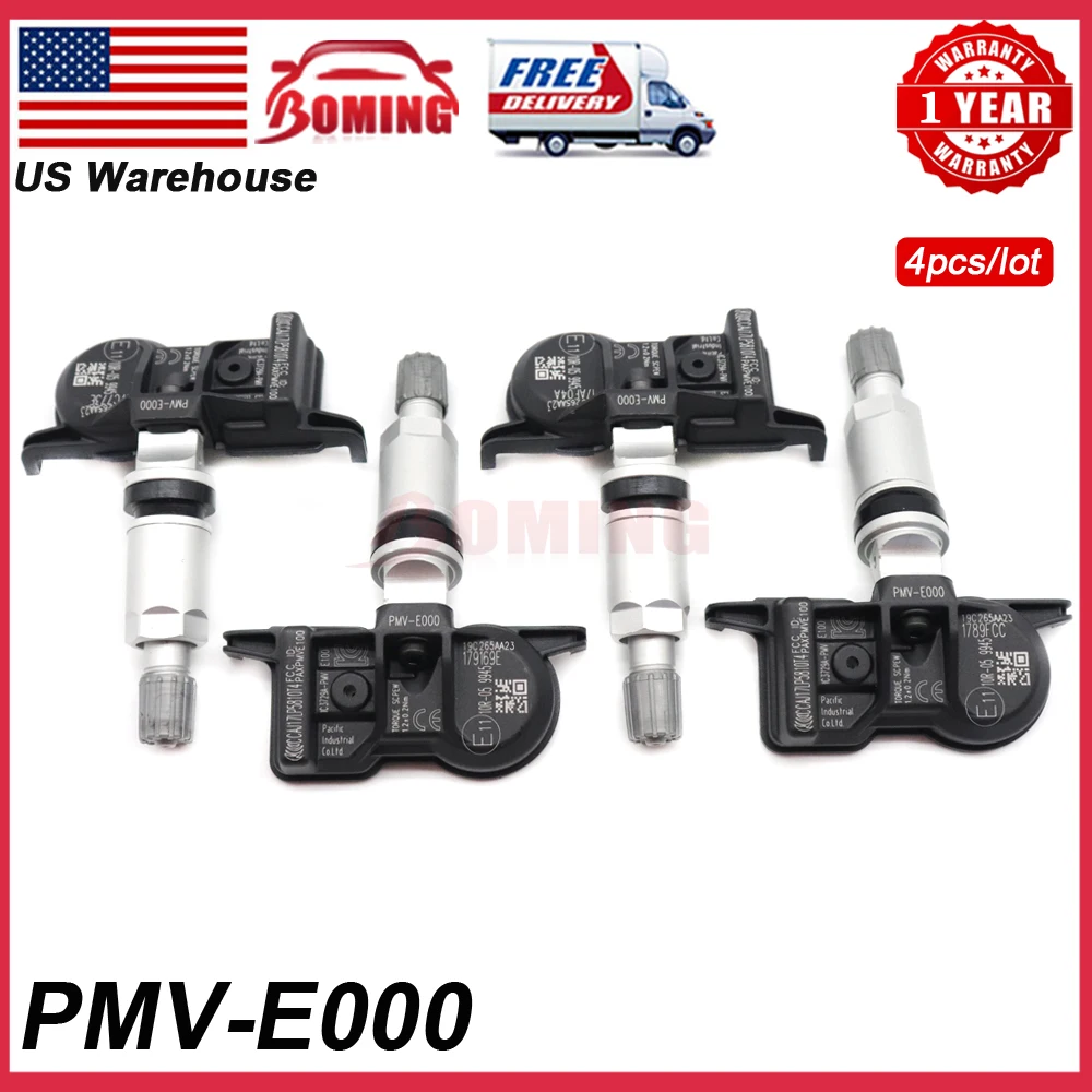 4PCS PMV-E000 New Car Tire Pressure Sensor TPMS For Toyota Tacoma Camry 4Runner Lexus ES RX Series 315Mhz 42607-12040 PMVE000