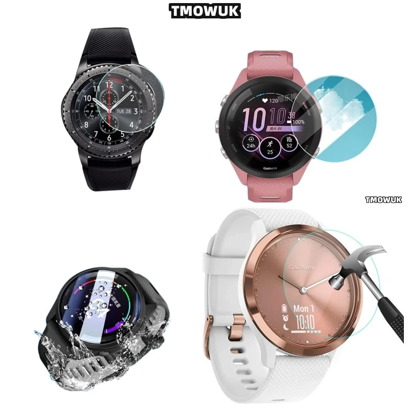 

For Garmin Forerunner 645 735 745 935 945 955 965 970, High Gloss Tempered Glass.