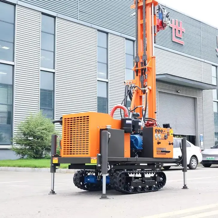 Customized Heavy Duty Wheeled Rotary Rig 200M Hydraulic Quick Setup Trusted Robust Deep Water Well Drilling Rig Machine