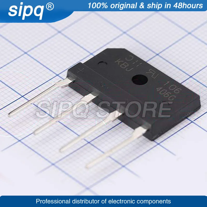 

10PCS/LOT KBJ406G KBJ406 4A 600V KBJ BRIDGE RECTIFIER Brand New and Original In Stock Authentic Product