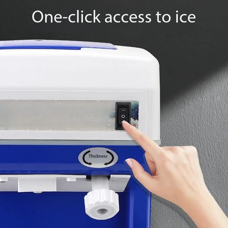 Commercial Electric Shaved Ice Machine Snow Cone Maker Ice Crusher Equipment For Bar Drink Shop Beverage Business Use