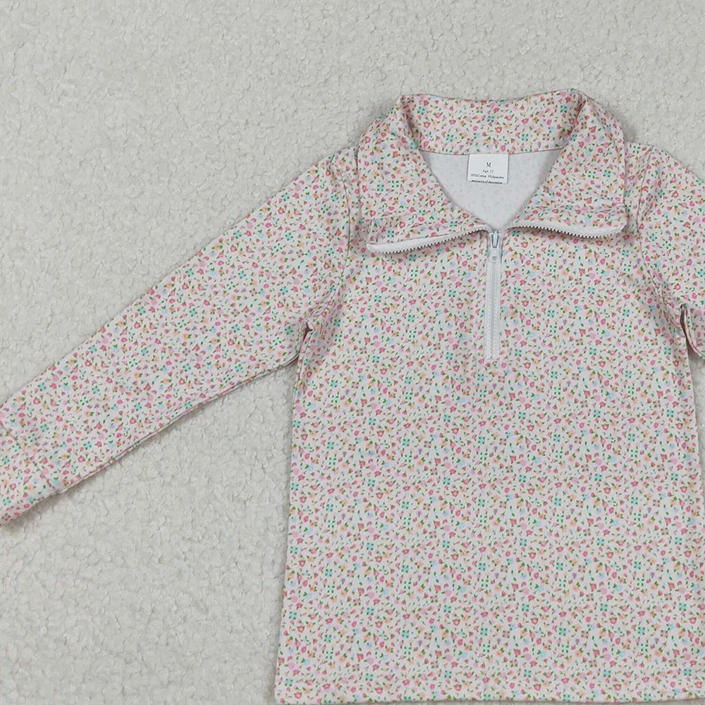 Z917-09 GT1145 ملابس بوتيك للأطفال بأكمام طويلة قميص بناتي للأطفال #6