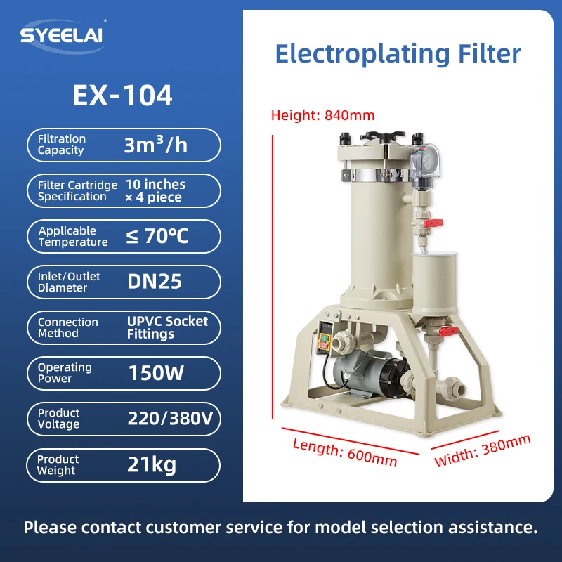 10 Inch 4-Core Acid Alkali Resistant PP Filter For PCB Semiconductor Electroplating Liquid Industrial Filtration
