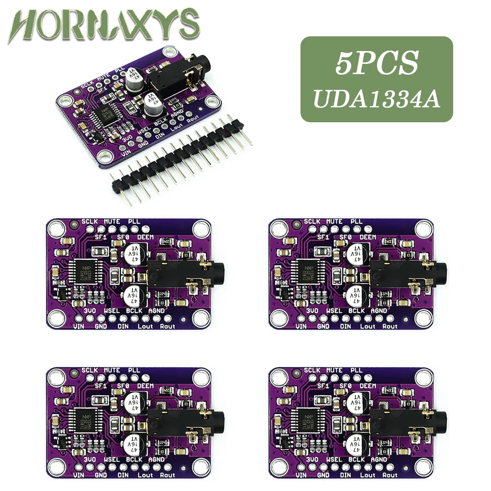 1-10pcs CJMCU-1334 DAC Module CJMCU-1334 UDA1334A I2S DAC Audio Stereo Decoder Module Board For Arduino 3.3V - 5V