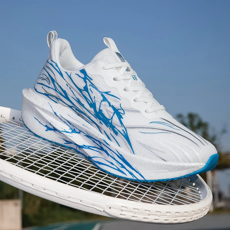 

Мужские кроссовки с воздушной сеткой, противоскользящая, износостойкая спортивная обувь, мужская легкая дышащая повседневная обувь на шнуровке