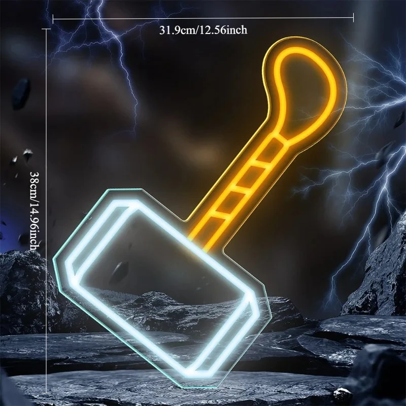 Marvel Avengers Superhero Neon Light for Home Bar Bedroom Game Room Wall Decor LED Sign Iron Man Spiderman Captain America Gift - view 6