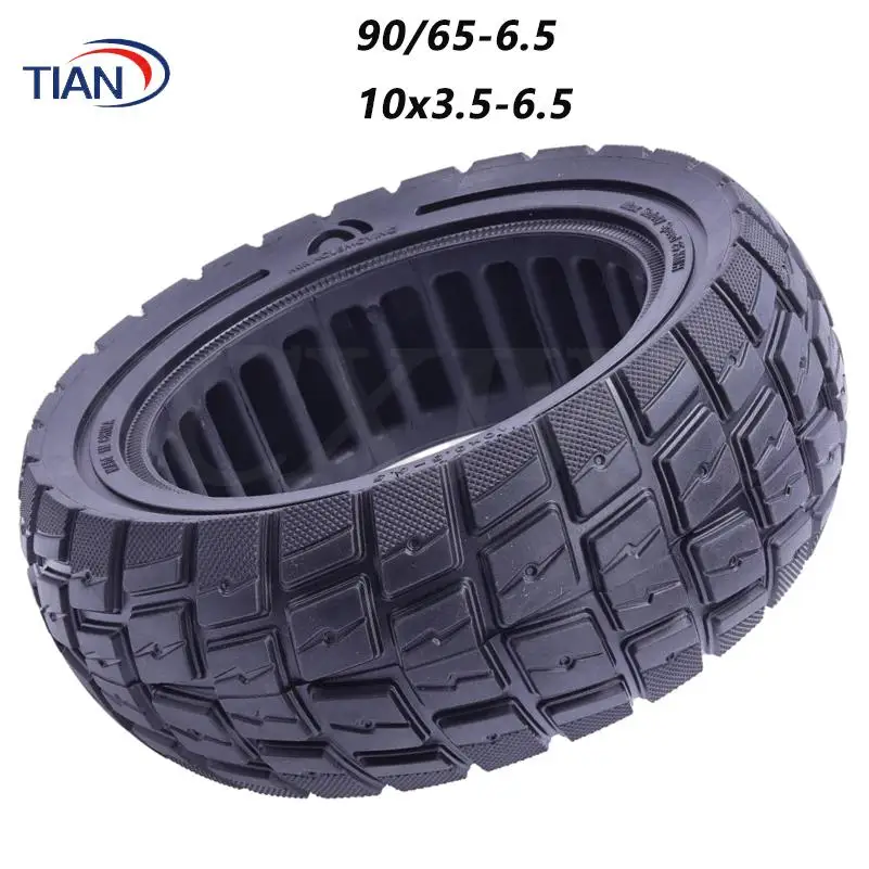 90/65-6.5 10x3.5-6.5Off-road Solid Tire FOR Electric Scooter Shock-absorbing Inner Honeycomb Explosion-proof Tyre Parts