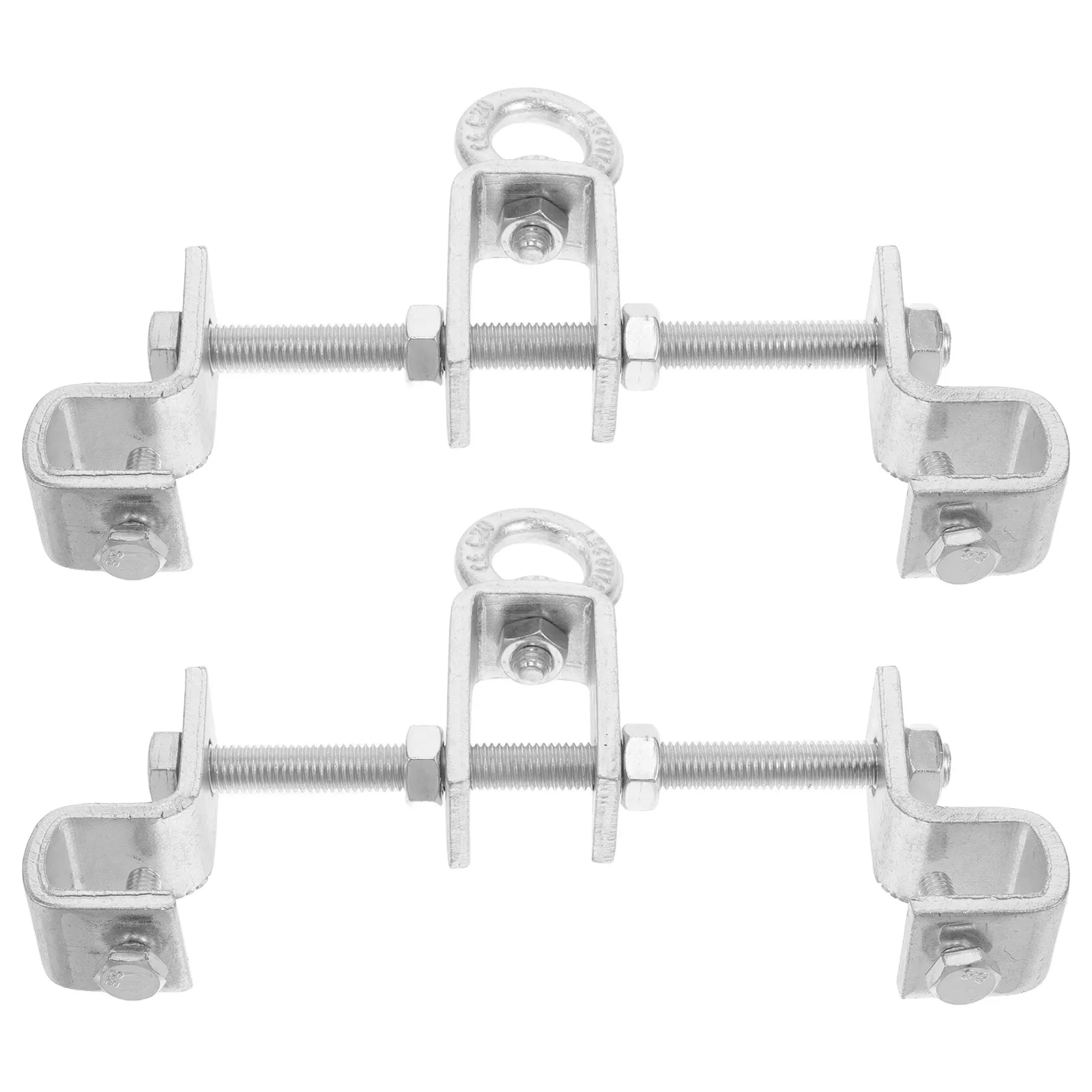 2Pcs Heavy Duty Steel I-Beam Hanger Adjustable Mount Punching Bag Suspension Boxing Bag Ceiling Bracket Hammock Hanging Kit