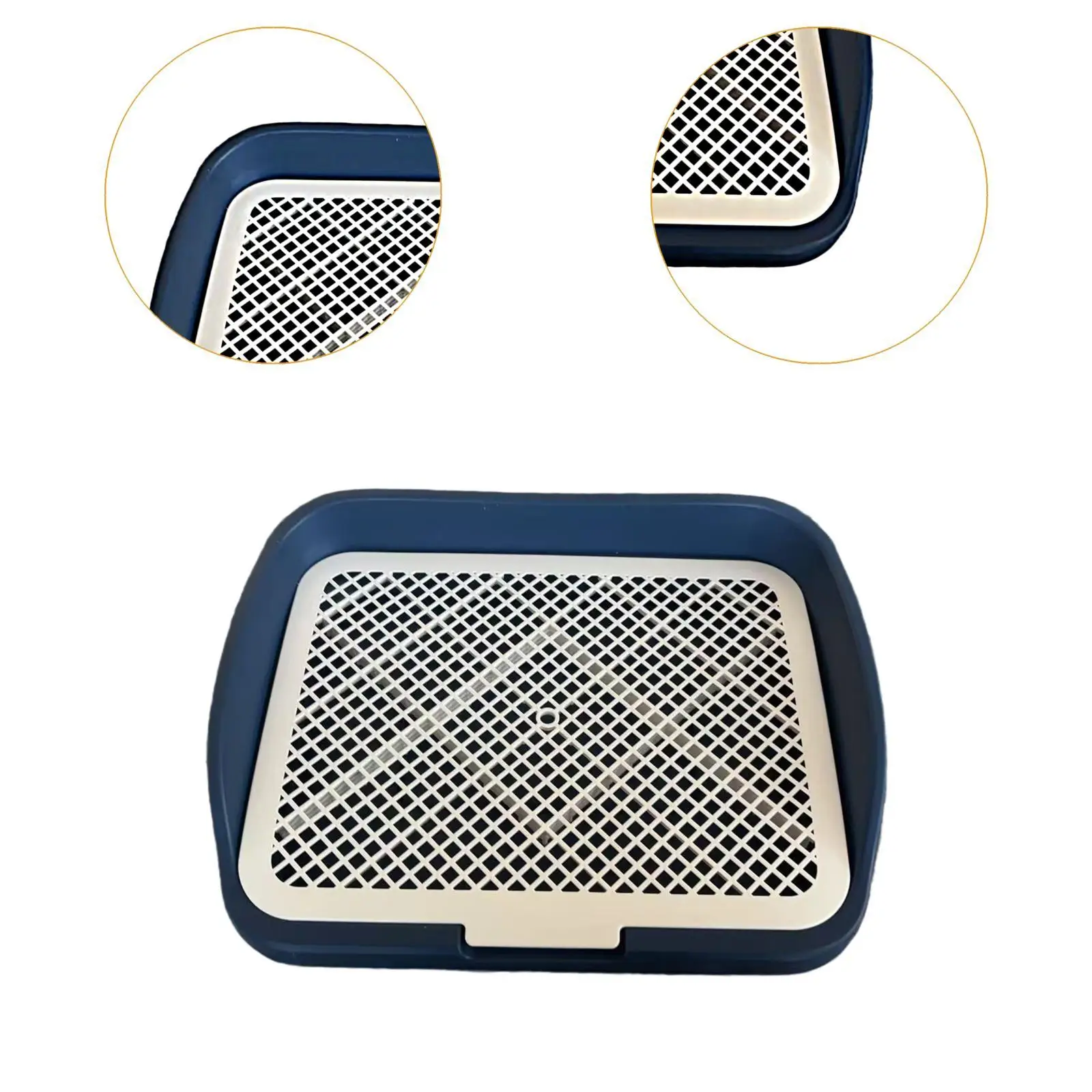 Dog Potty Pan Toilet Tray Removable Pee Holder Nonslip Puppy Training Pad for Home Apartment Bathroom Supplies
