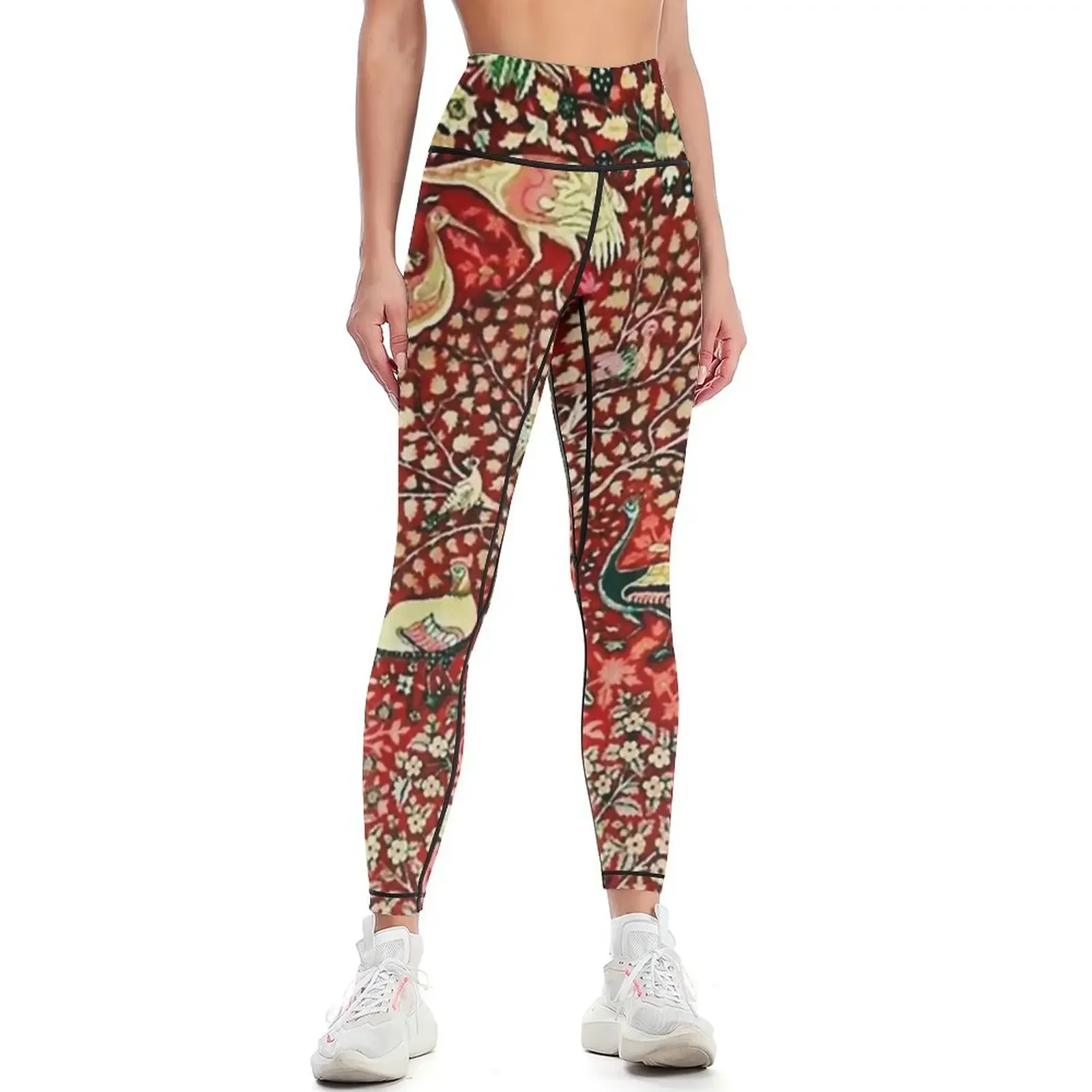

Antique Persian Rug Bird Tree Flowers ca. 1600 Print Leggings Sports pants woman Legging sexy woman for girls Womens Leggings