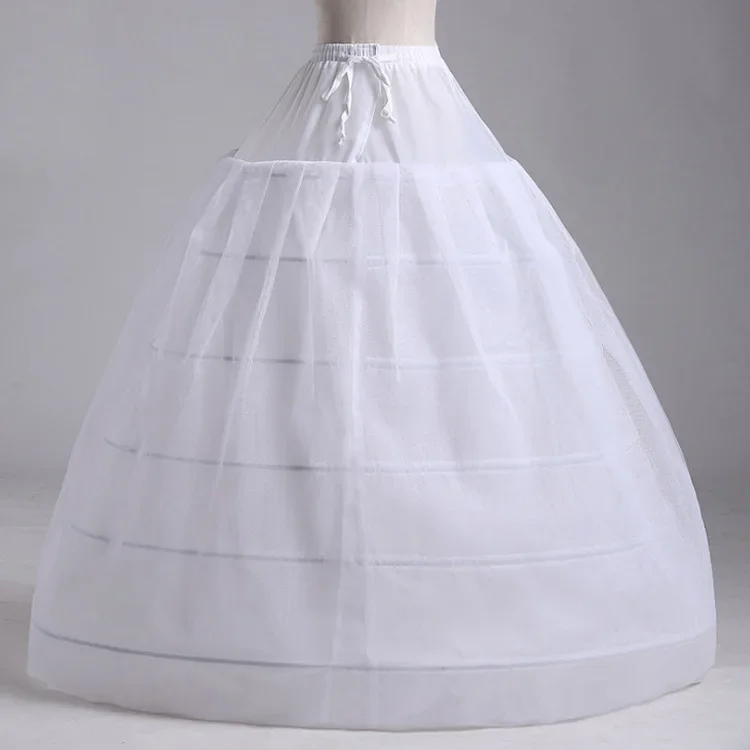 Ball Gown 6 Hoops Petticoat Wedding Slip Crinoline Bridal Underskirt Layers Slips UnderSkirts