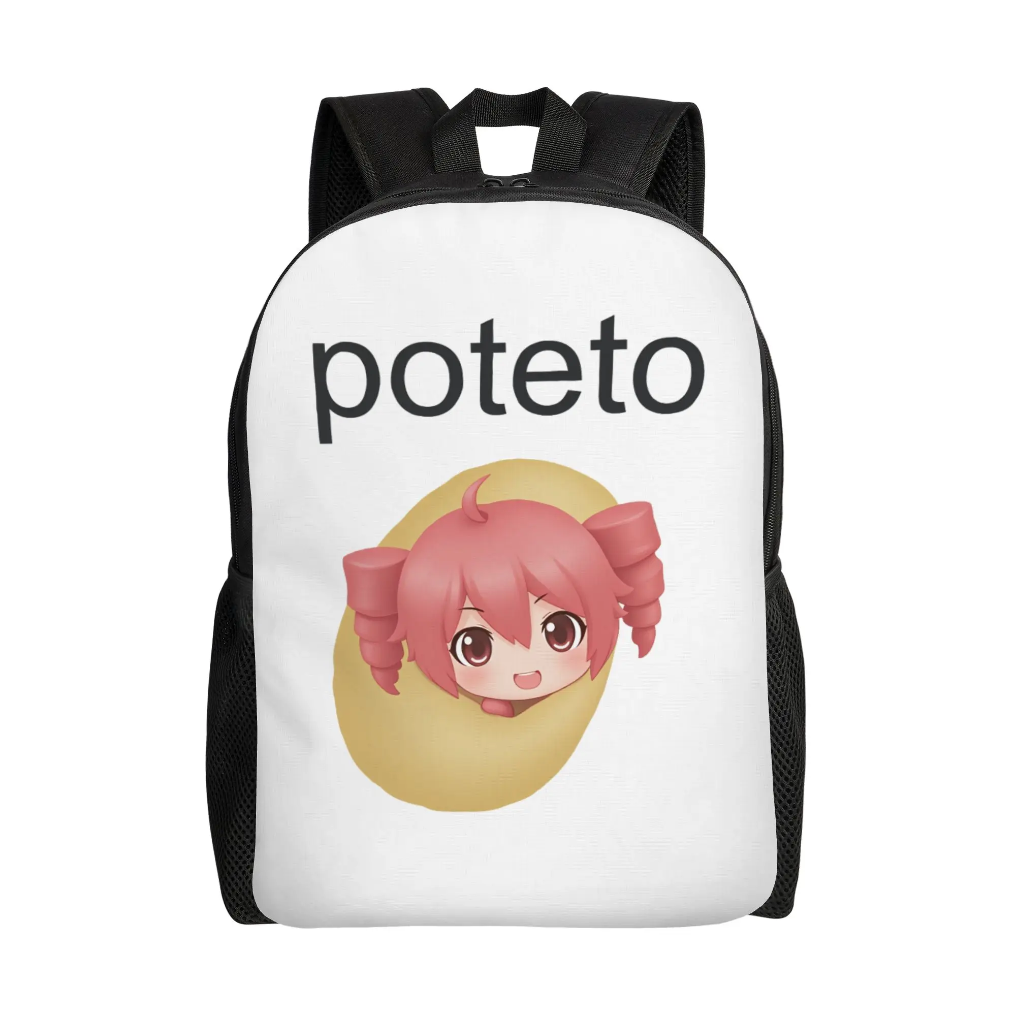 Kasane Teto Potato Backpack  Leisure Backpacks Youth University Breathable High School Bags Design Rucksack
