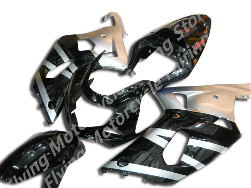 Market hot sales manufacturers G S XR600 750 01 02 03 G S XR600 750 black silver motorcycle fairings kit 2002 2003 2001